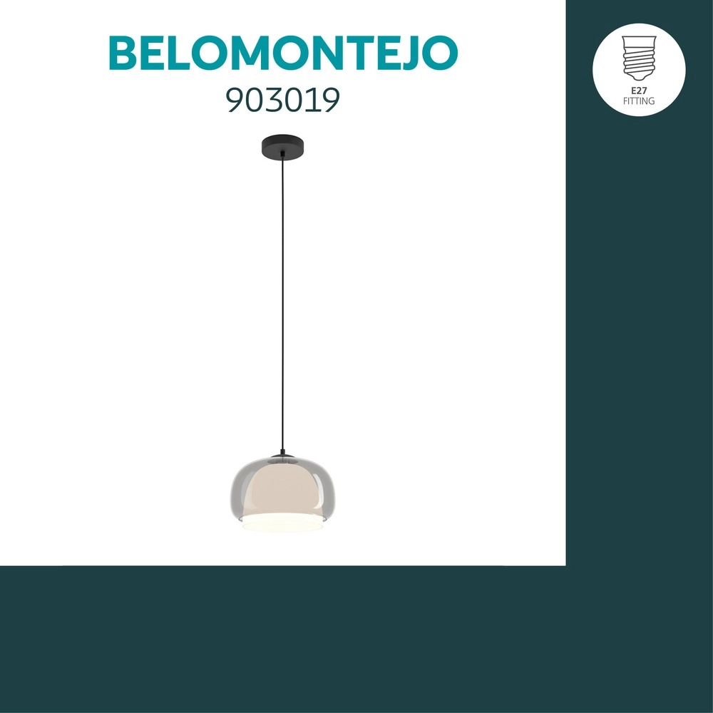 Design-Pendellampe Belomontejo schwarz Ø 30cm