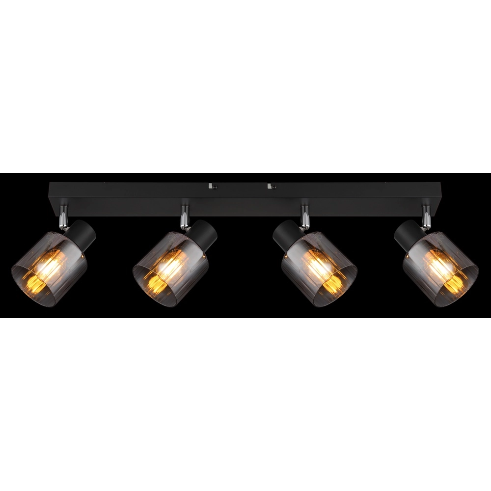 Deckenlampe Jack 4-Licht Schwarz Globo 9007371519835