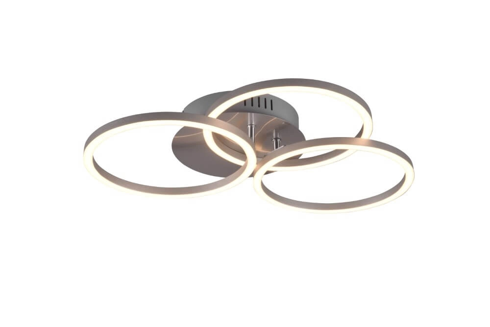Deckenlampe Circle 3-Ring-Edelstahl Trio 4017807500639