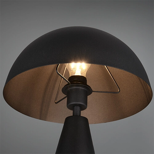 Trendige Tischlampe Alfie Schwarz Trio 4017807617139