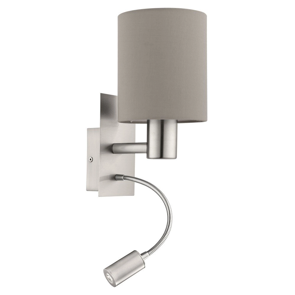 Wandlampe Pasteri Taupe Motorhaube mit Leslicht