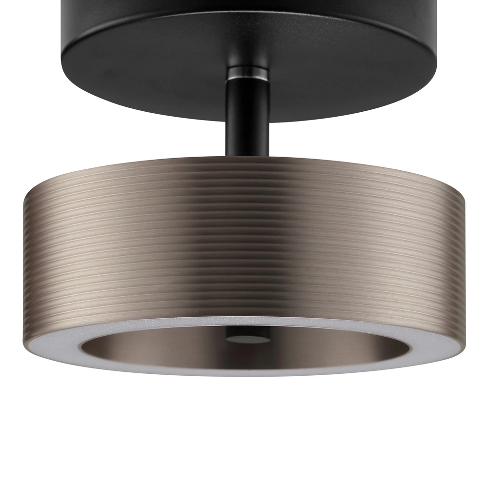 Deckenlampe Axion Schwarz mit Braun Brilliant 4004353477157