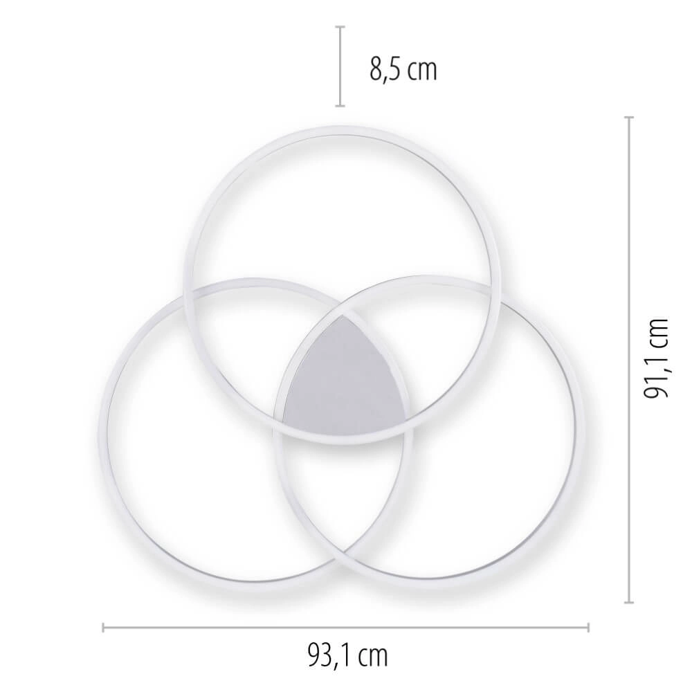 Deckenleuchte Q-Kate Design rund Paul Neuhaus 4012248342930