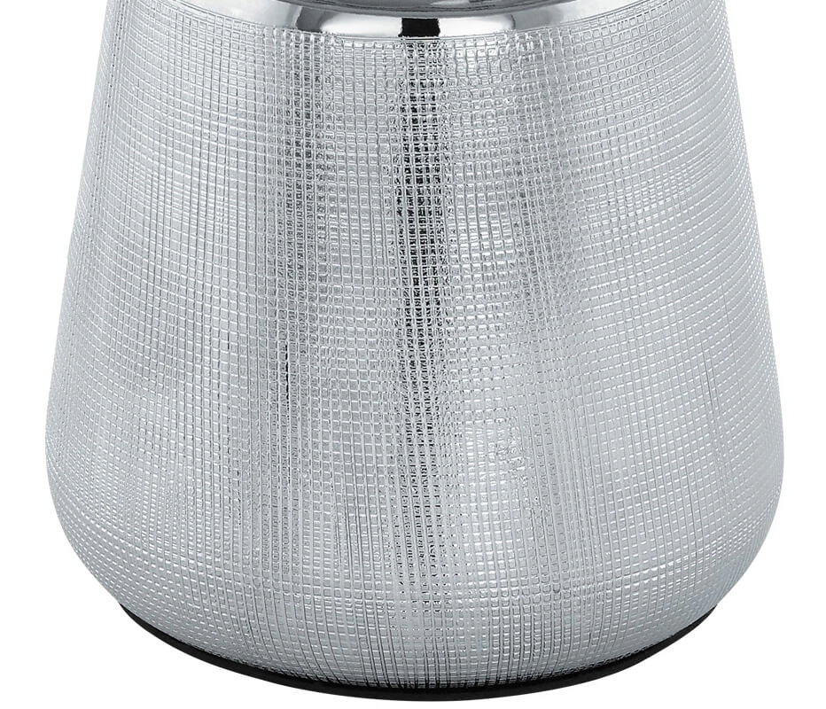 Tischlampe Lampenschirm Manalba 1 Silber mit weißem Lampenschirm Eglo 9002759993290