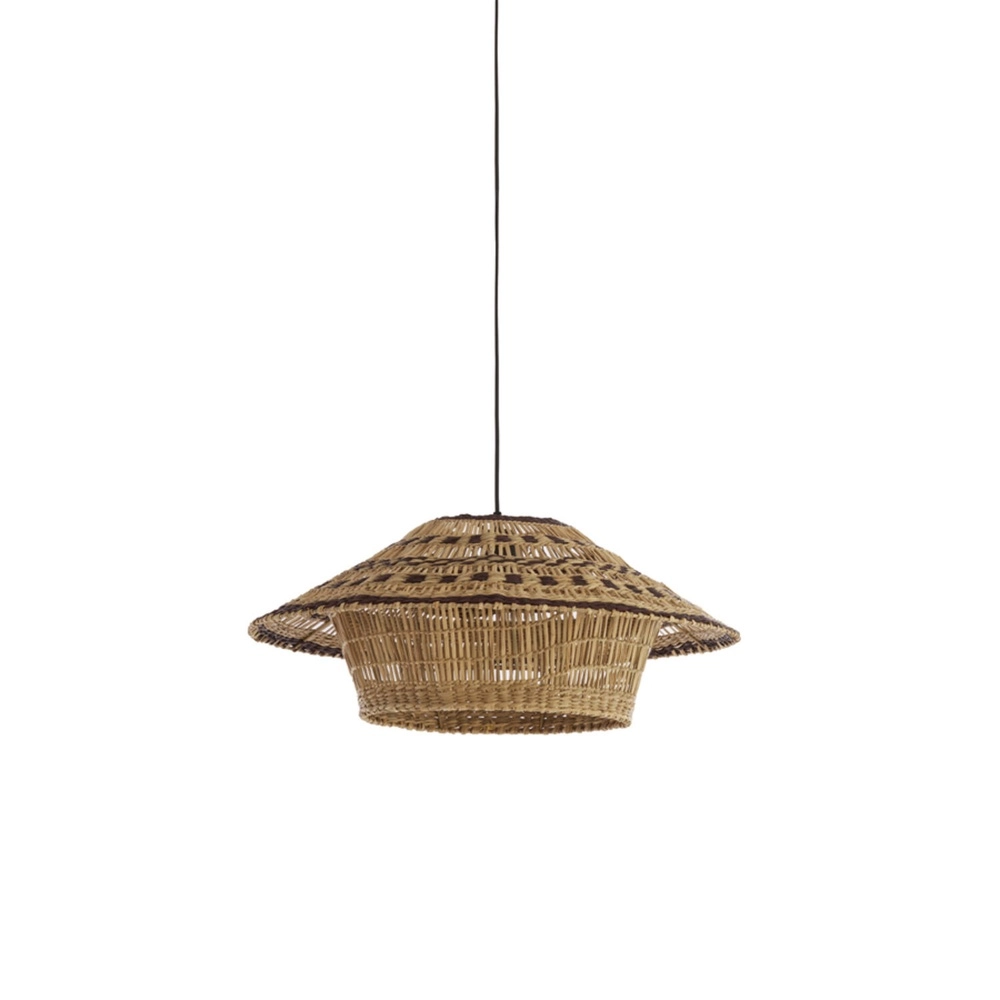Pendellampe Owana Ø 64 cm Rattanbraun