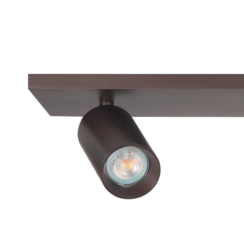 Aufputz-Spot Mila 4-flammige glatte Schokolade Highlight 8718379050480