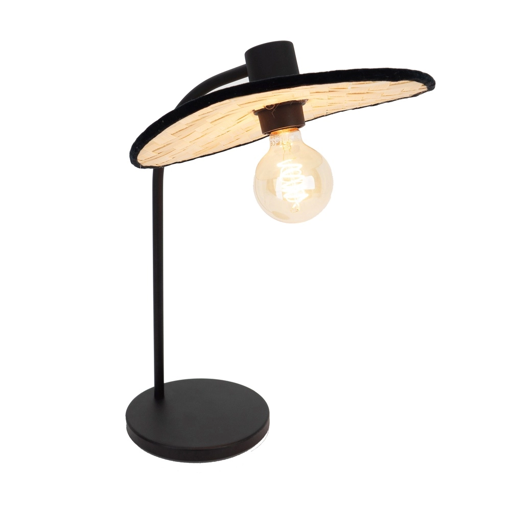 Rattan-Schreibtischlampe Marywell