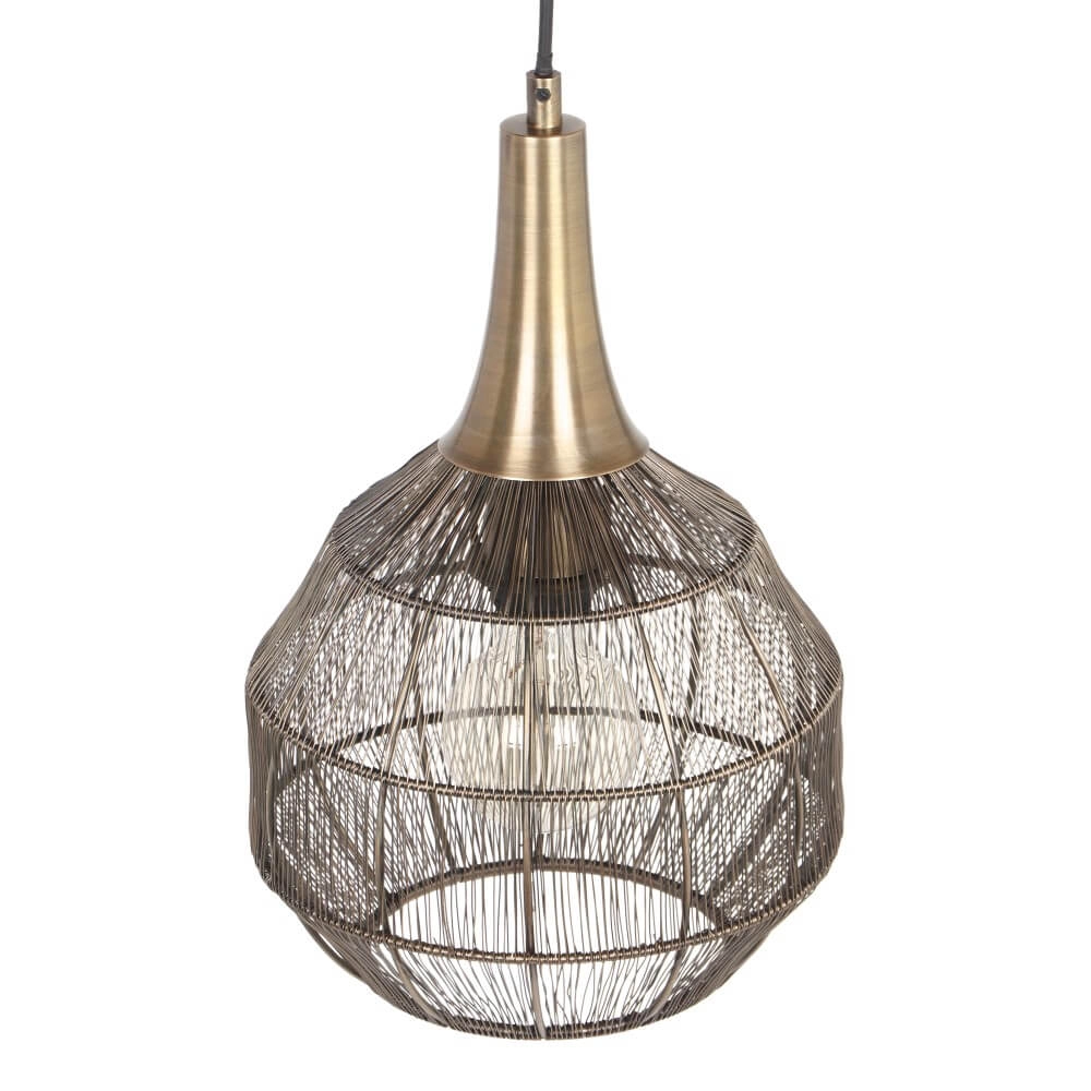 Runde Hängelampe Soraya Ø 26cm - Bronze Trio 4017807617481