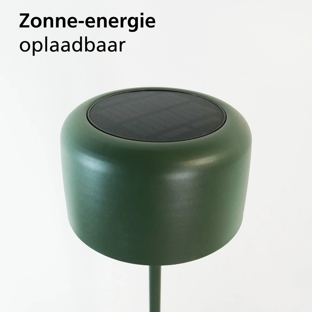 Schlanke Terrassenleuchte Roccanova Solar Green mit USB Eglo 9008606355099