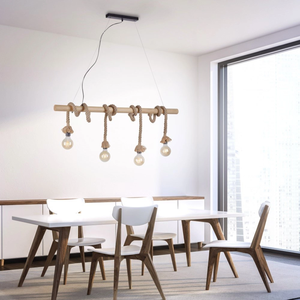 Seillampe für Esszimmer Rope Just Light 4043689963132
