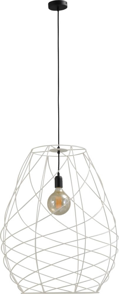 Pendelleuchte Cesto 62 weiß mit schwarz Masterlight 8718121174044