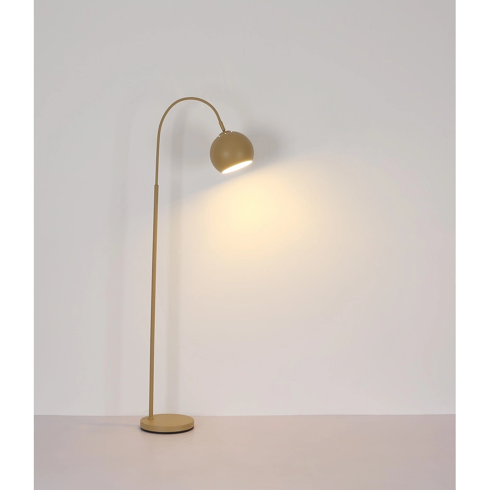 Moderne Stehleuchte Benno sandbraun Globo 9007371507566