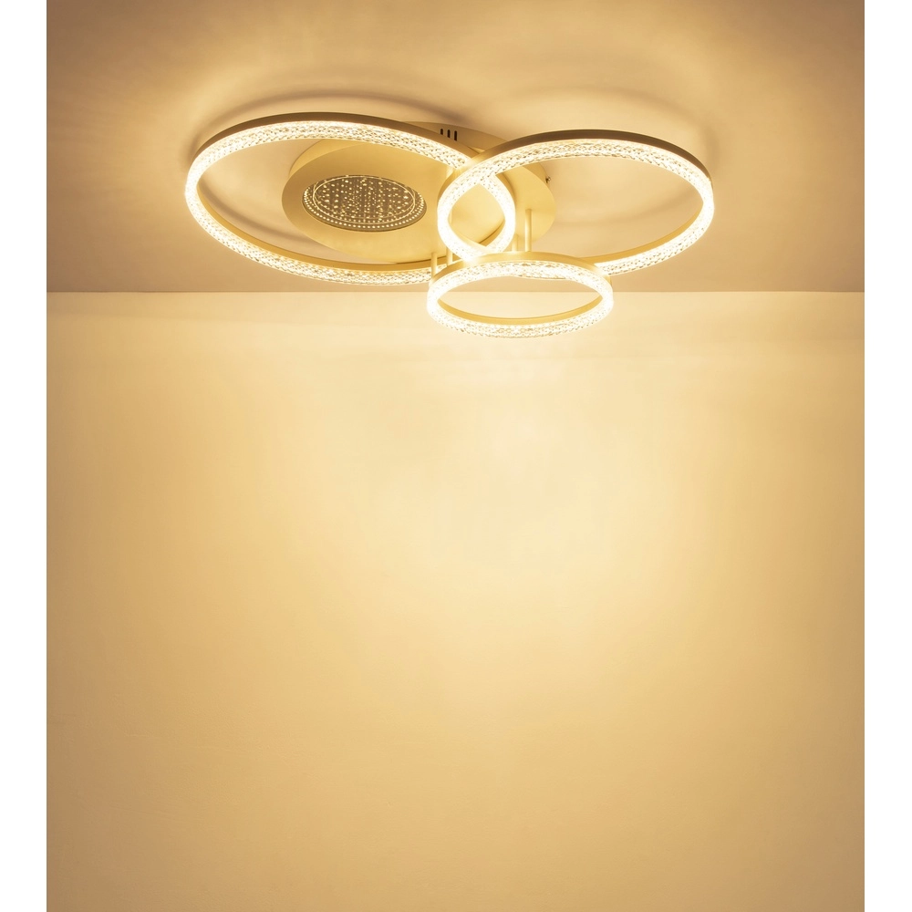 Deckenlampe sandbraun Sanford Runde Globo 9007371589739