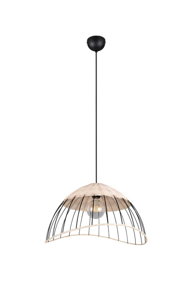 Rattan Pendelleuchte Sandrine Ø 48cm Trio 4017807637656