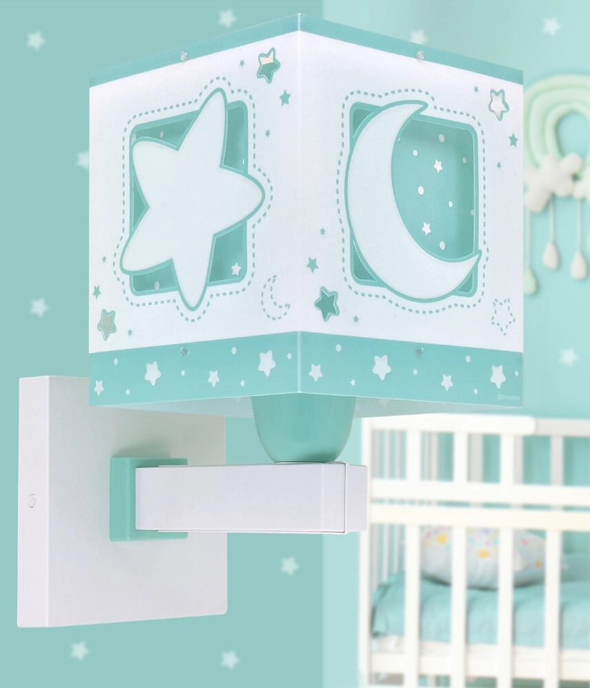 Grüne Wandlampe Moonlight für Kinderzimmer Dalber 8420406001913