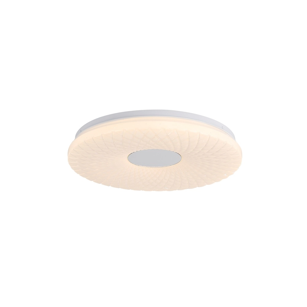 Deckenleuchte Halolux Chrom und Weiß Searchlight 5053423300030