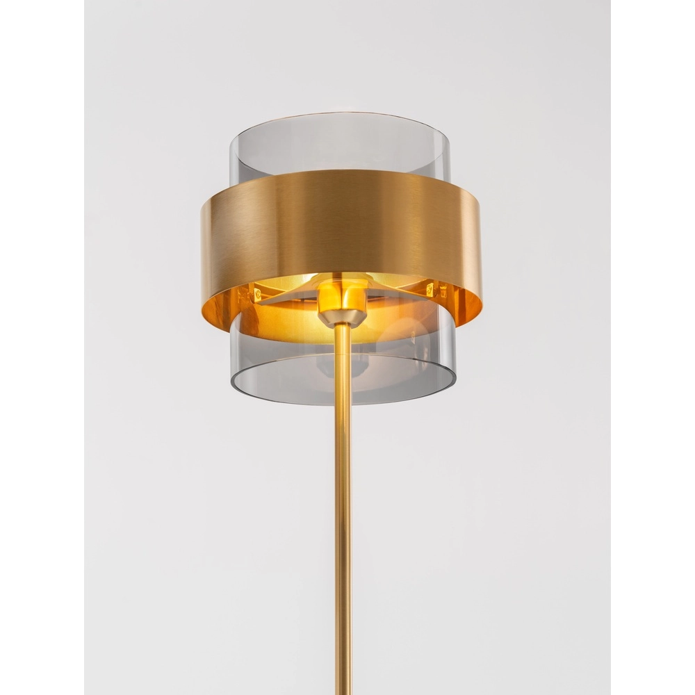 Stehlampe Sianna schwarz mit gold Lyora 5212017431059