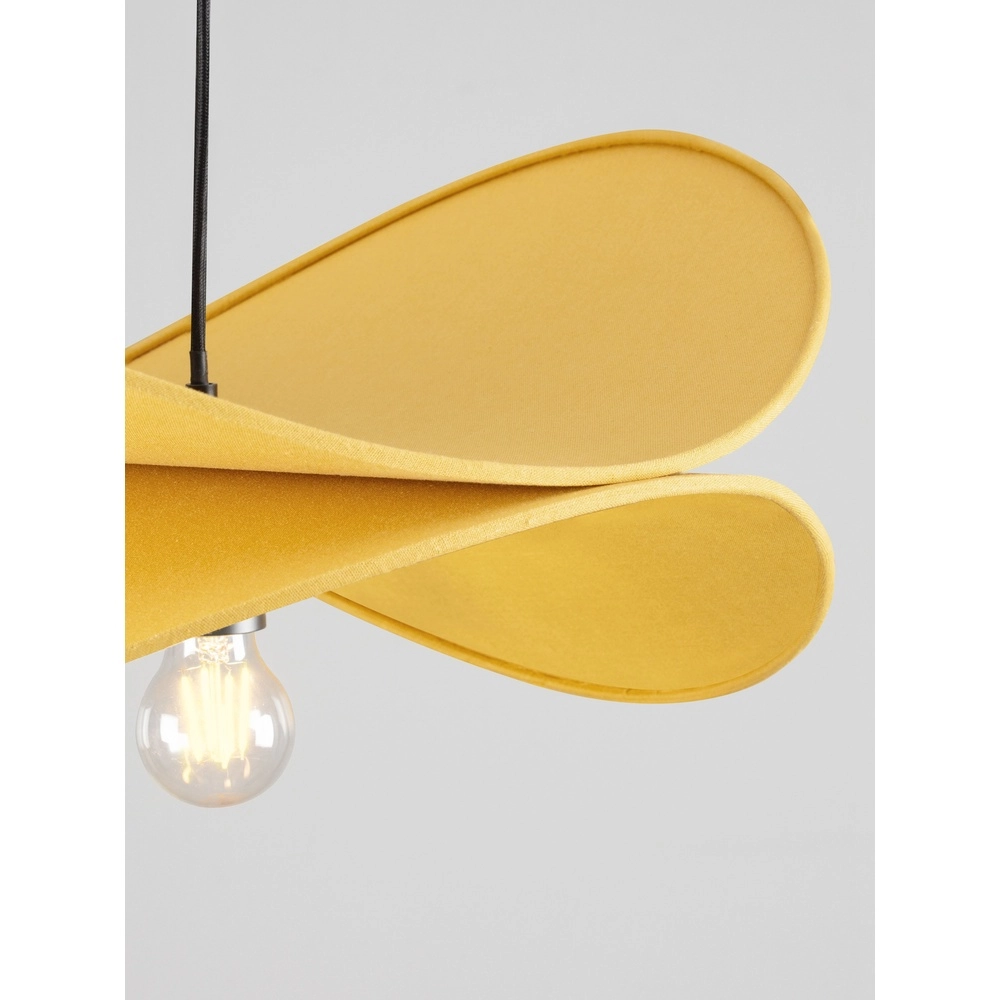 Moderne Pendellampe Luve Schwarz mit Gelb Lyora 5212017493705