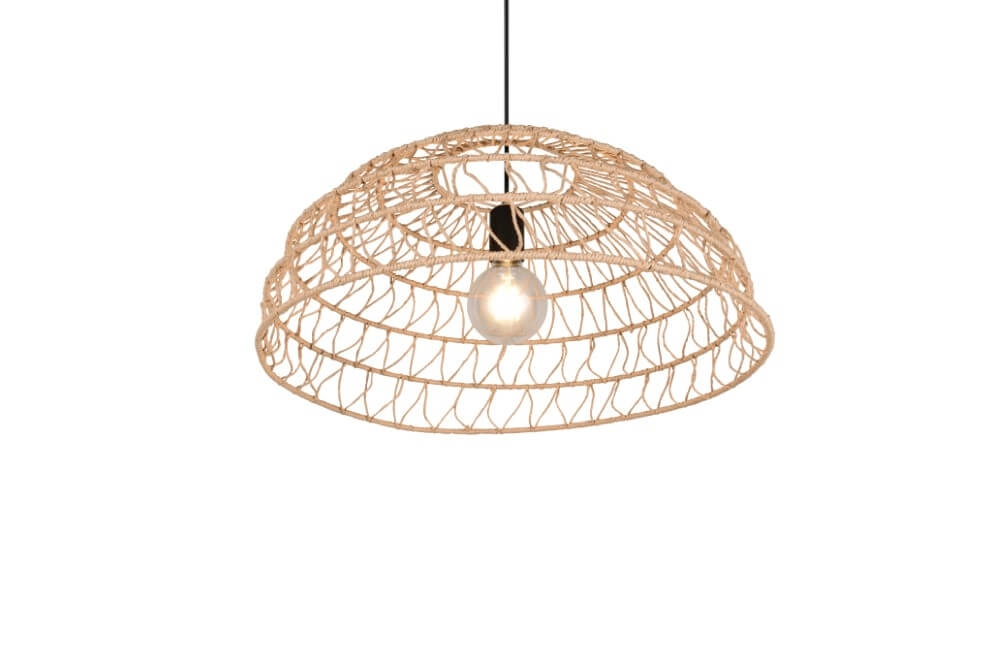 Rattan Pendelleuchte Paulette Ø 60cm Trio 4017807637533