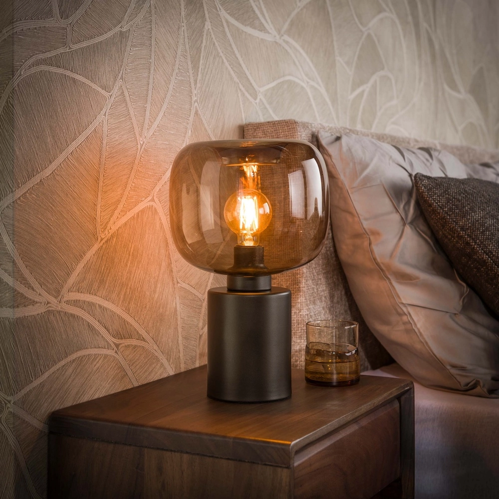 Tischlampendesign Serene Sienna Brown