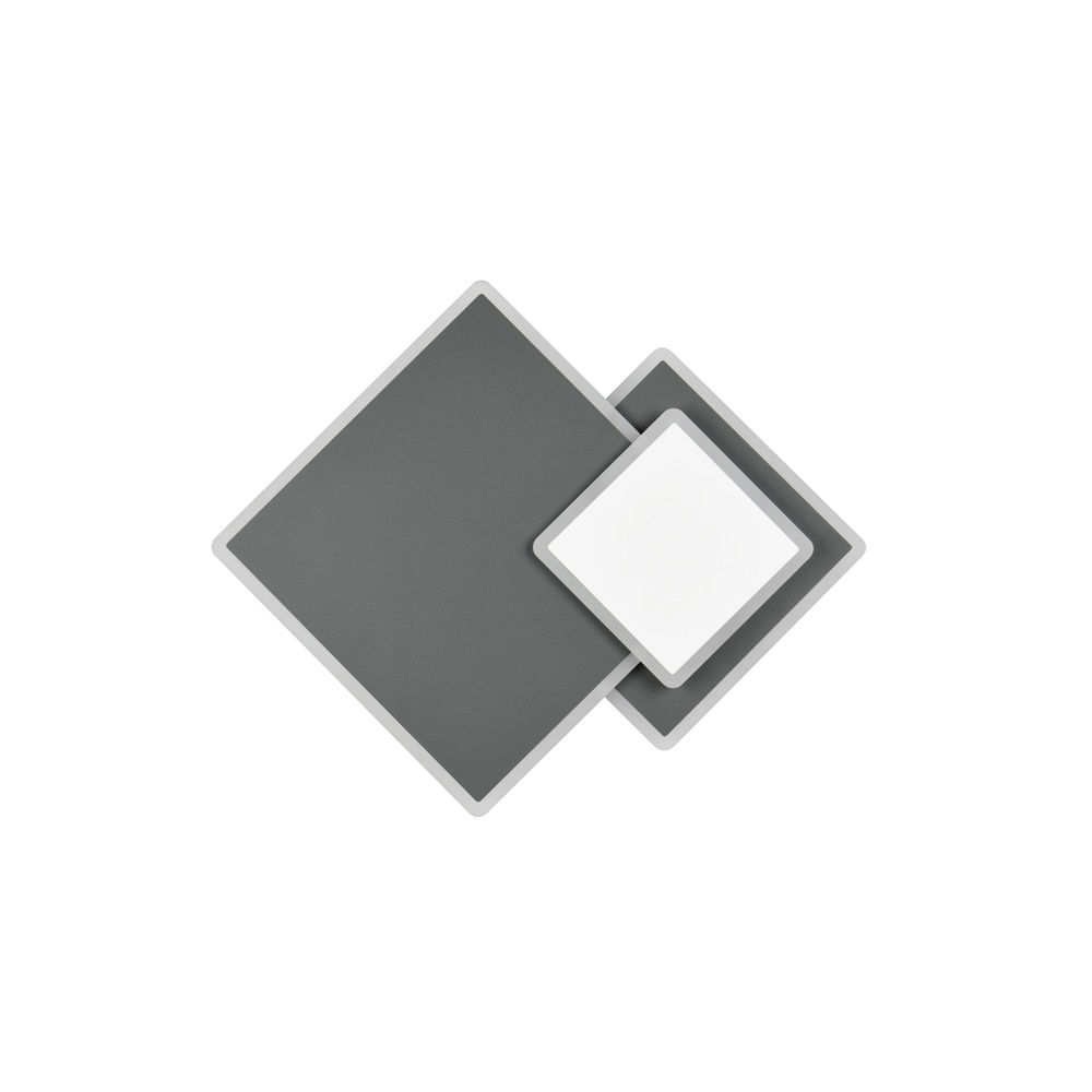Quadratische Deckenlampe Serea Schwarz Trio 4017807703795