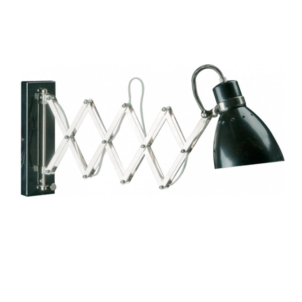 Wandleuchte Spring schwarz mit chrom Steinhauer 8712746068702