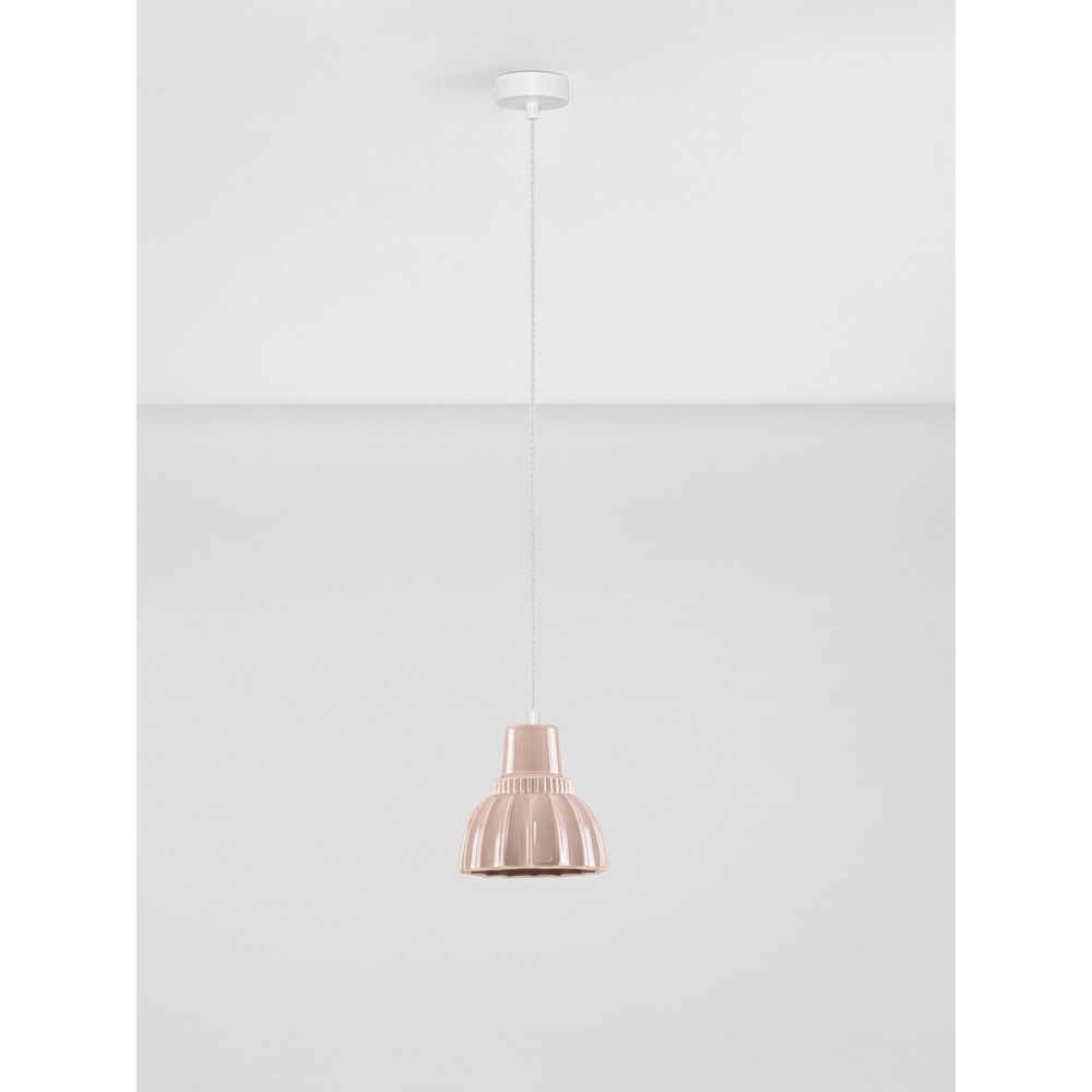 Pendellampe Picco Weiß mit Mokkabraun Lyora 5212017495389
