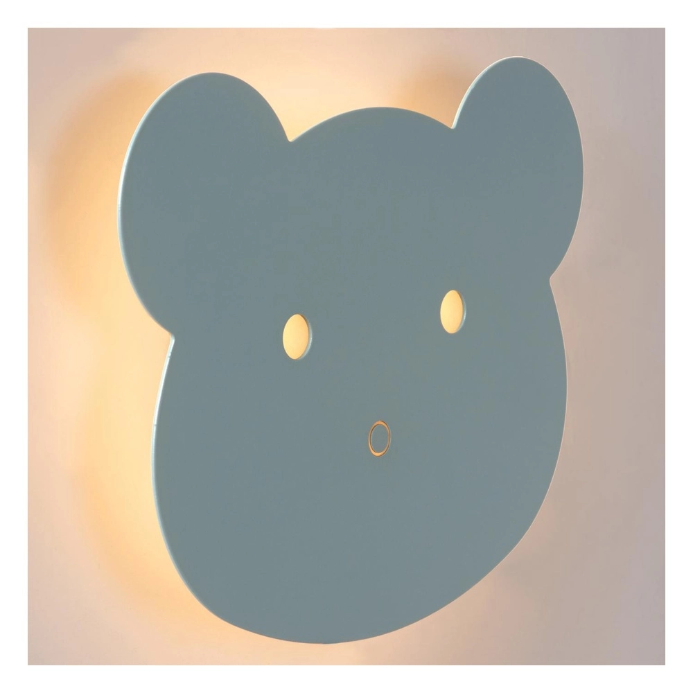 Kinderzimmer-Wandlampe Charlie Blau Lucide 5411212441775