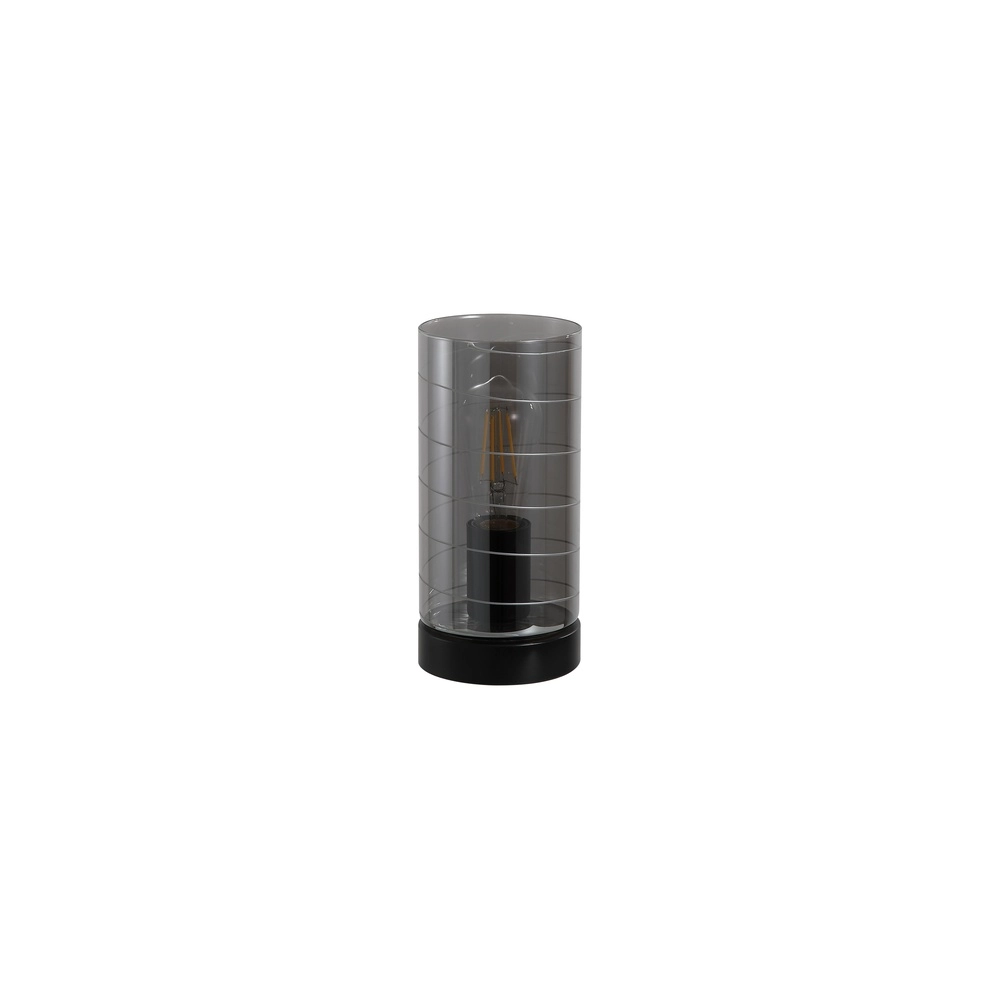 Tischlampe Broughton Rauchglas Searchlight 5053423300870