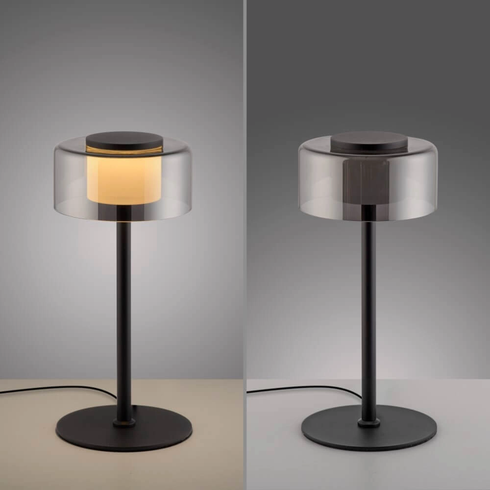 Schwarze Tischlampe Rika Paul Neuhaus 4012248385227