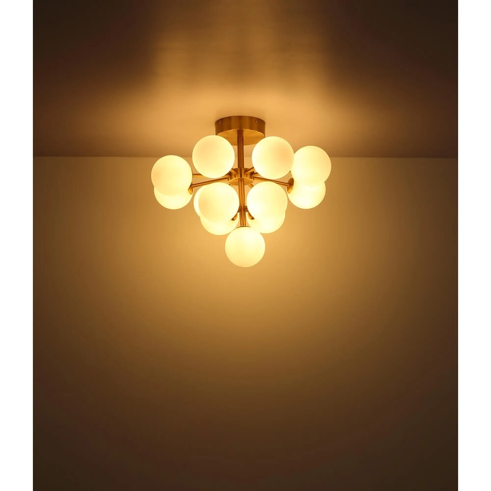 Goldene Deckenleuchte Grappy 13-flammig Globo 9007371453122