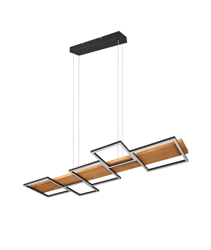 LED-Pendelleuchte aus Holz Harper Trio 4017807524963