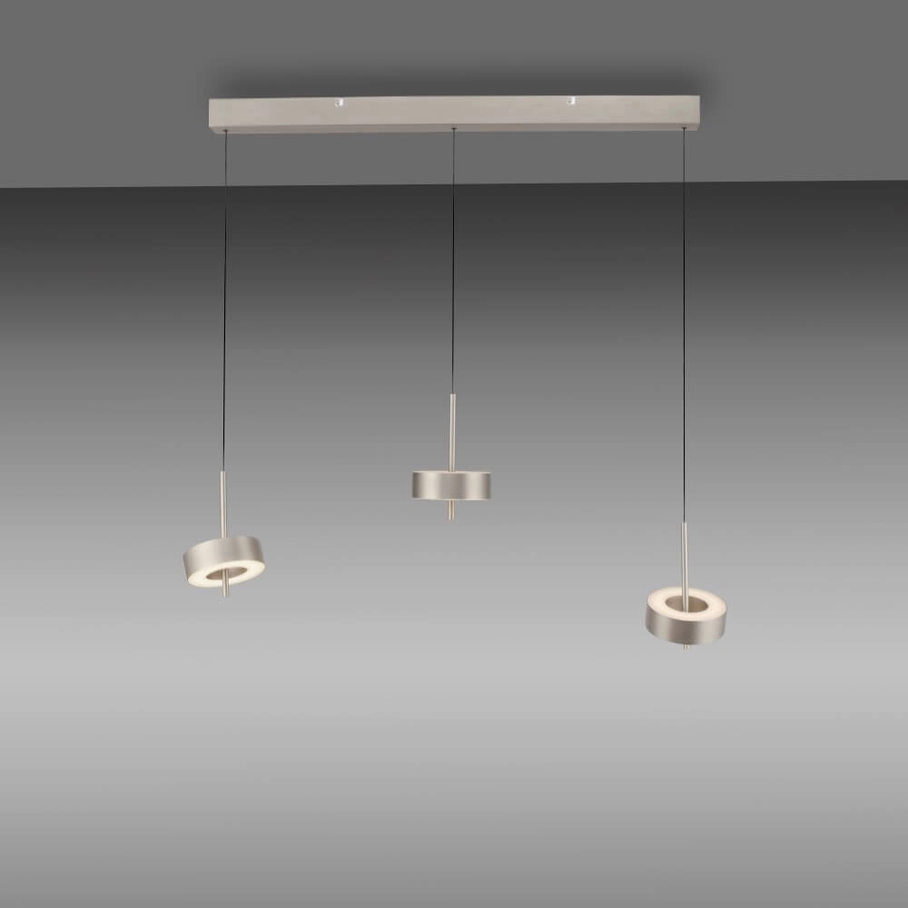 Hängelampe mit 3 Leuchten Q-Rotate Aluminium modern Paul Neuhaus 4012248383162