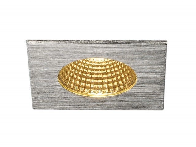 LED Einbaustrahler Patta Square 8 cm Metallic-Grau