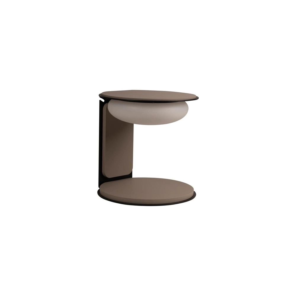 Design-Tischlampe Alinda Ø 20cm taupe
