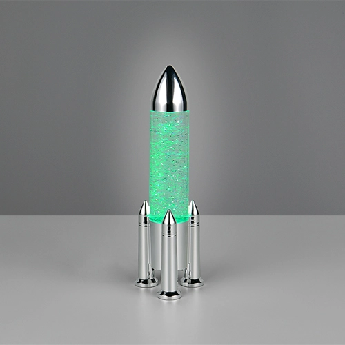 Tischlampe Apollo Raketen-Titan-Grau Trio 4017807681208