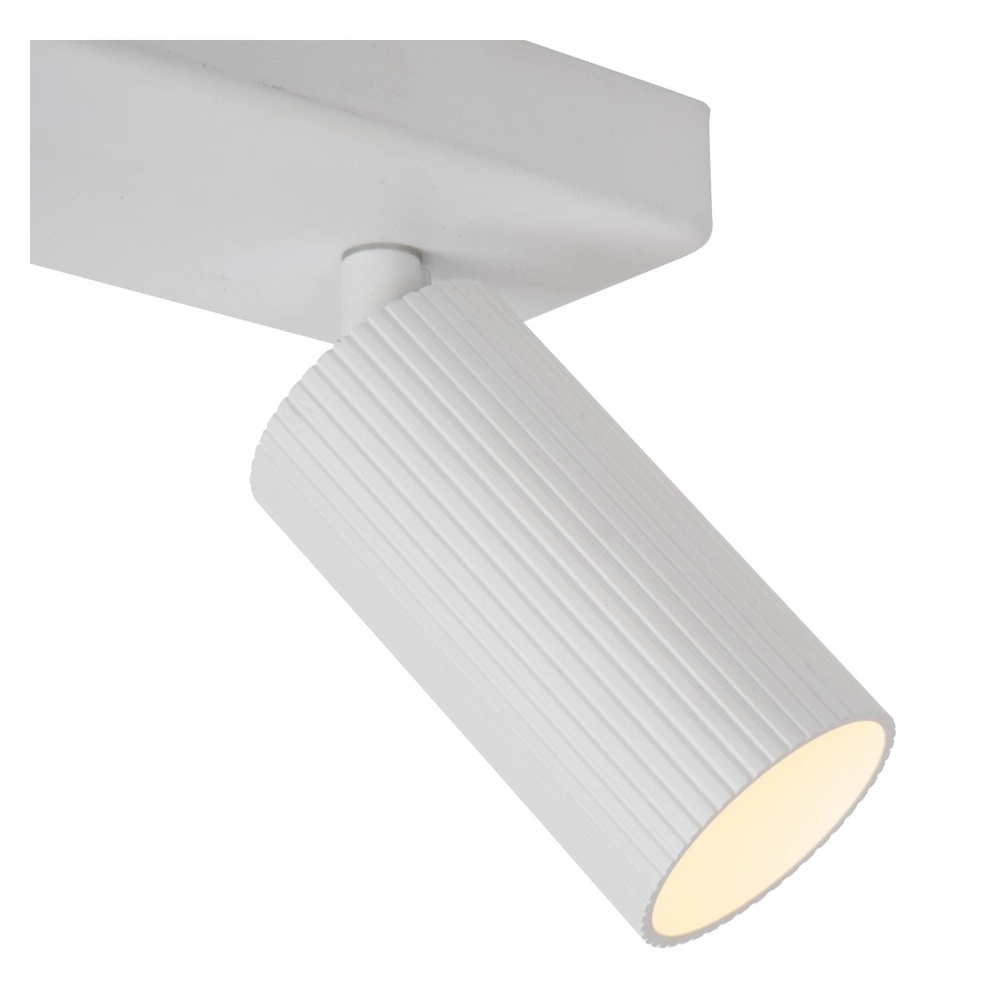 Oberflächenmontierter Deckenspot Clubs 2-Licht weiß Lucide 5411212093516