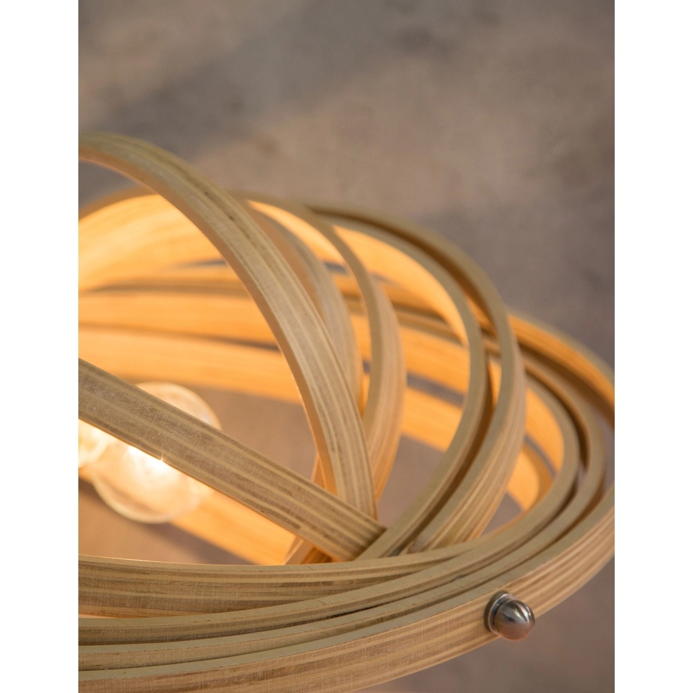 Moderne Pendelleuchte Asco Holz Ø 43cm Lyora 5212017424945