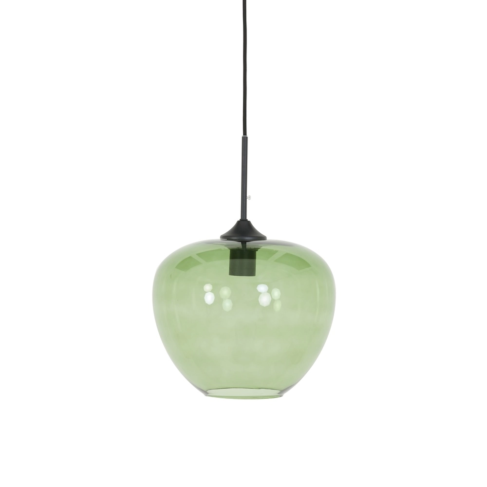 Glas-Pendellampe Mayson Ø 30cm – grünes Glas