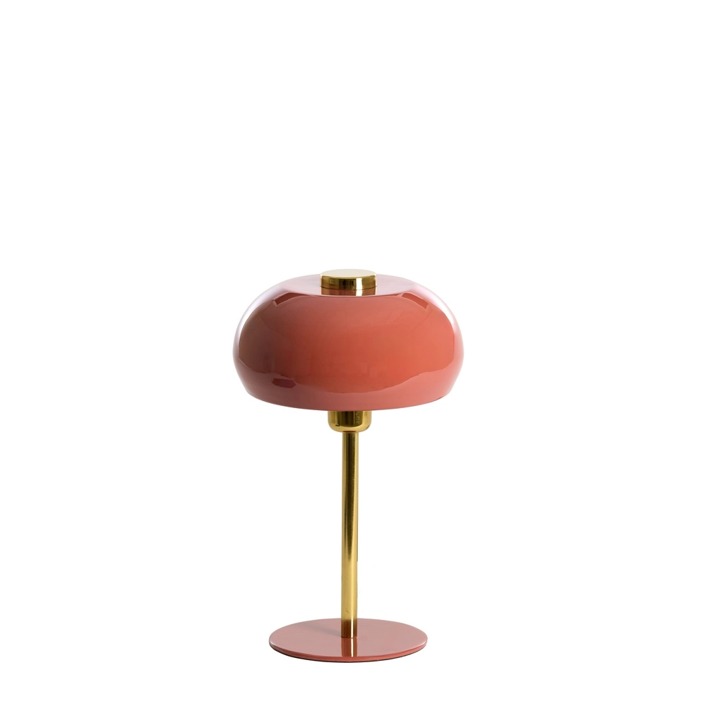 Tischlampe Surin Ø 22cm – glänzende Koralle mit Gold Light & Living 8717807743420