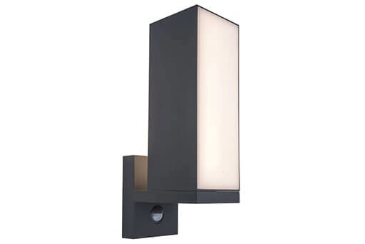 Wall lamp Cuba anthracite with sensor