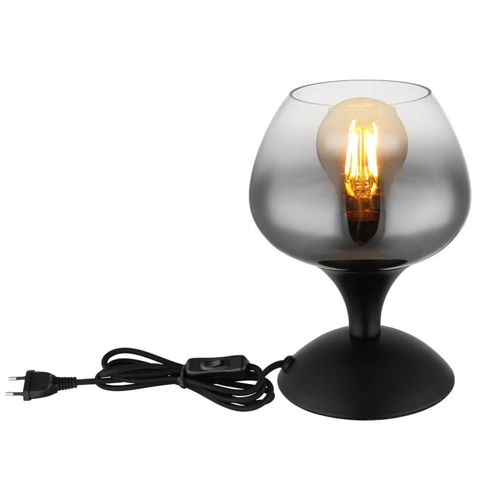 Schwarze Tischleuchte Maxy Ø 15cm Globo 9007371474134
