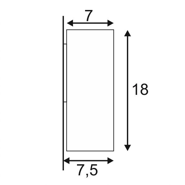 Außenlampe Theo Wall Out Daunen anthrazit SLV 4024163151931