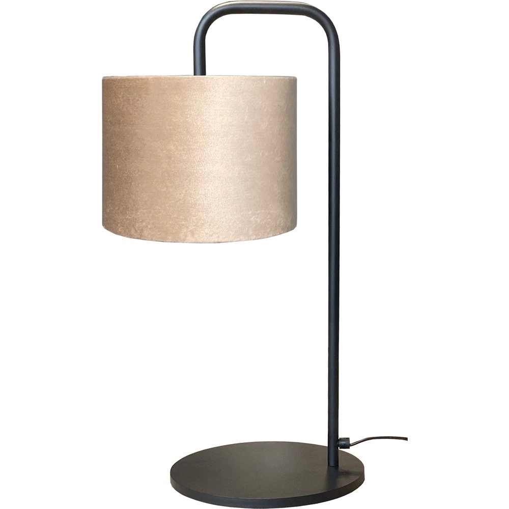 Tischlampe Venus mit sandfarbenem Lampenschirm