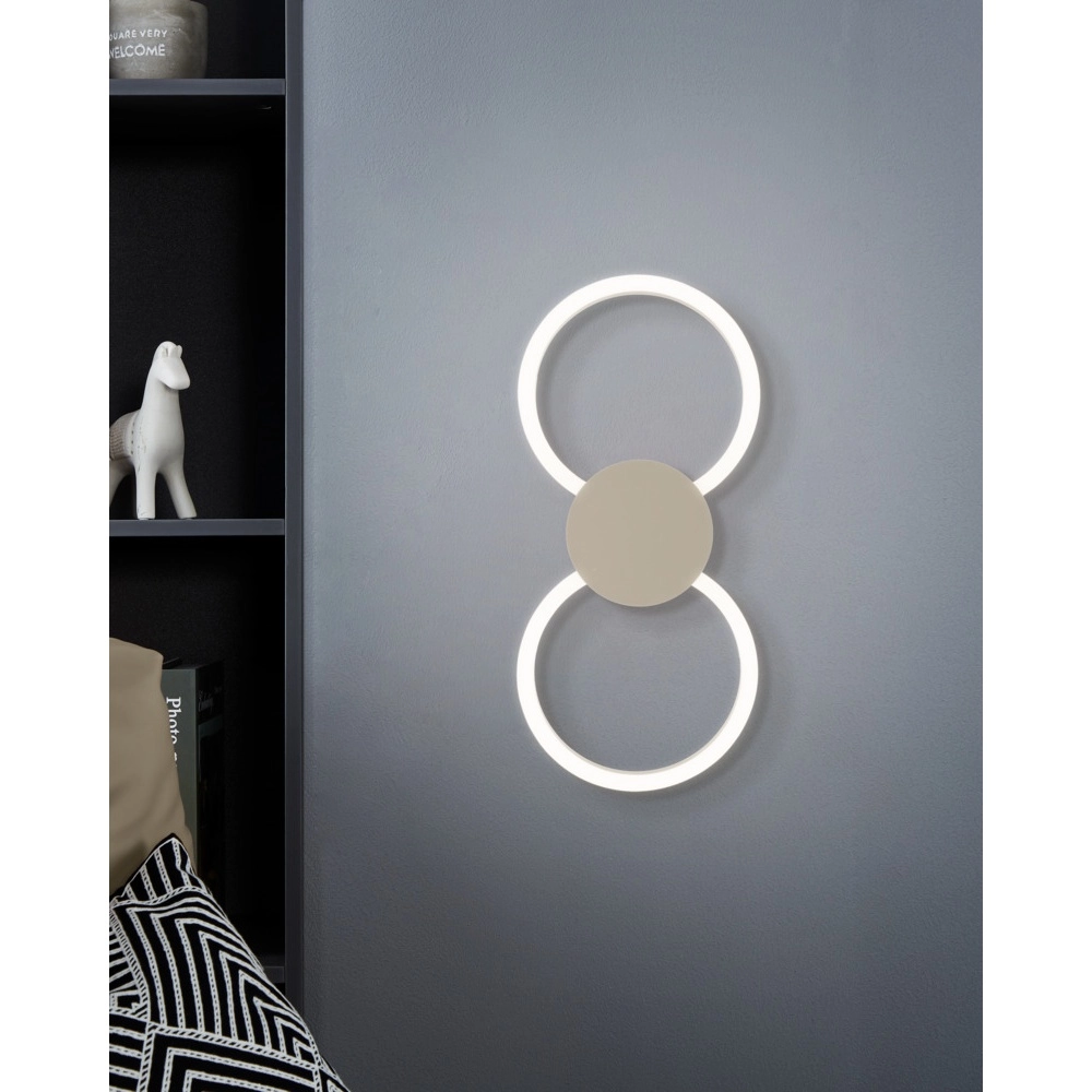 Design-Wandleuchte Venticello 1 sandbraun Eglo 9008606357475