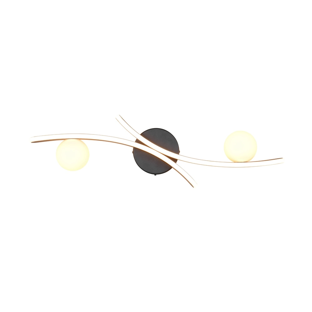 Design-Deckenlampe Napoli Schwarz Trio 4017807683455