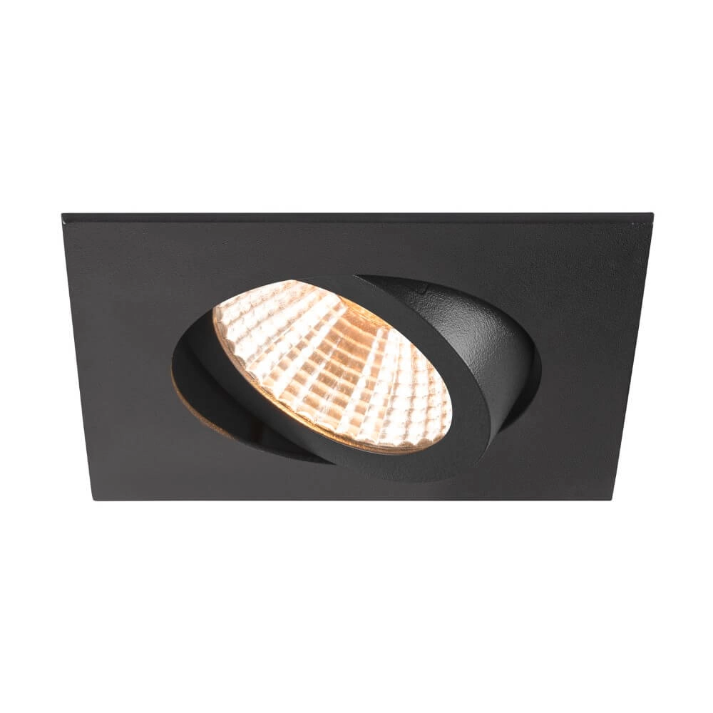 Quadratischer LED-Spot New Tria 68 Schwarz – 2700 K – 705 lm – 38 g