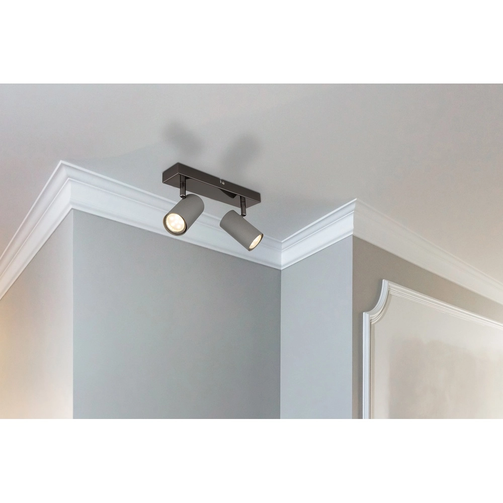 Deckenlampe 2-Leuchten Robby Gunmetal Globo 9007371474547