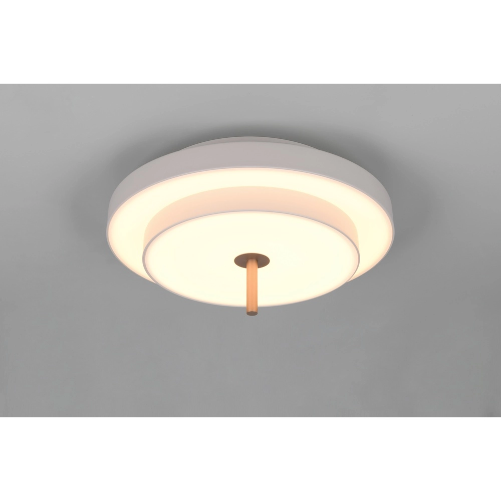 Moderne Deckenleuchte Keaton weiß Ø 40cm
