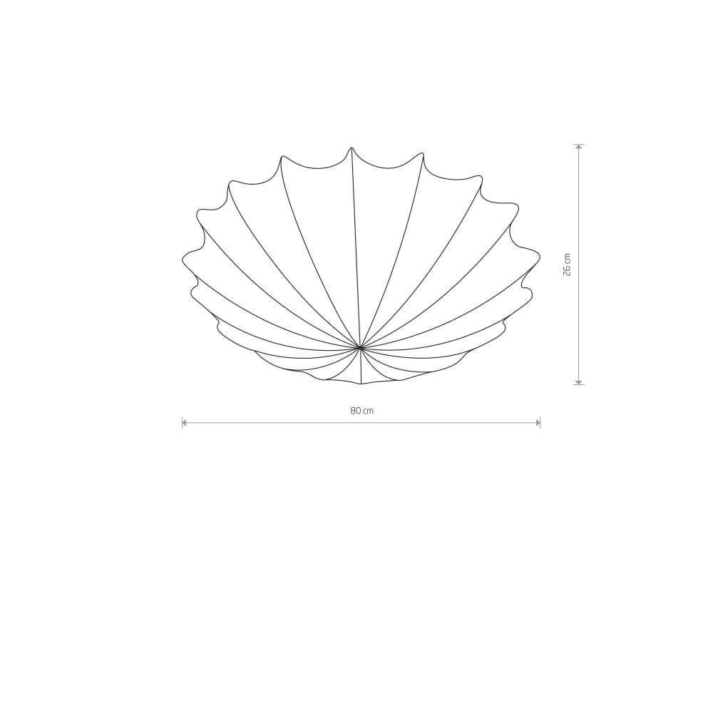 Deckenlampe Form L weiß Ø 80cm Lyora 5903139967297